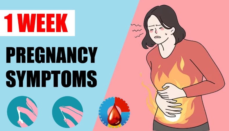 1 week pregnant symptoms