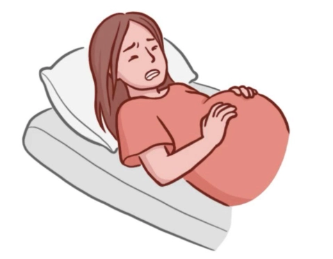 Contractions only on one side 39 weeks